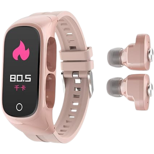 Smartwatch Relógio Inteligente Fone Bluetooth 2 em 1 N8 (ROSA)