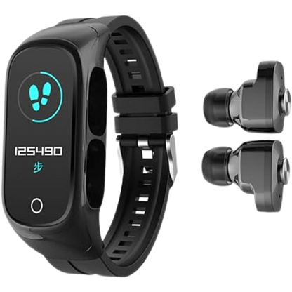 Smartwatch Relógio inteligente Fone Bluetooth 2 em 1 N8 (PRETO)