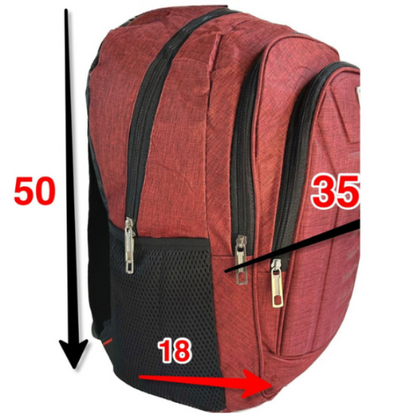 Mochila TOP Resist Viagem Escola Trabalho Sport (VERMELHO)