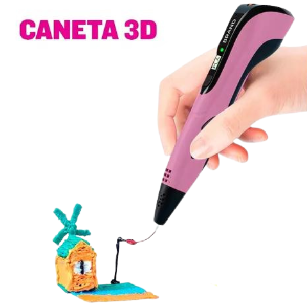 Caneta 3d Impressora Profissional Com Filamentos